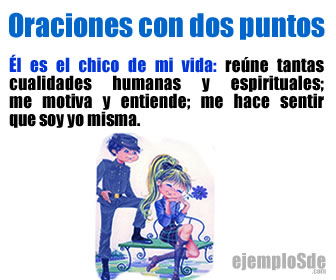 Oraciones con dos puntos