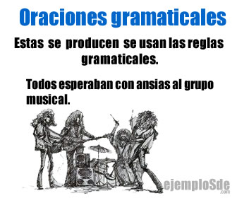 Ilustración histórica de oraciones gramaticales