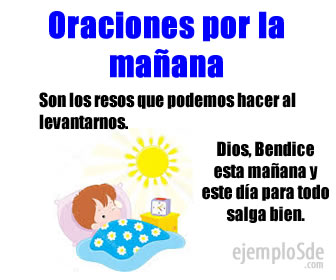 Un niño se despierta junto a una ventana; la imagen pide a Dios su bendición para la mañana
