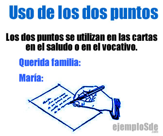 Uso de los dos puntos